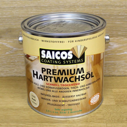 Масло с твердым воском с ускоренным временем высыхания «Saicos Premium Hartwachsol» фото 3