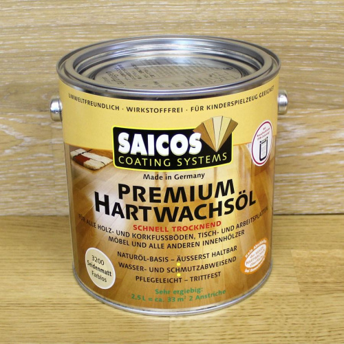 Масло с твердым воском с ускоренным временем высыхания «Saicos Premium Hartwachsol» фото 4