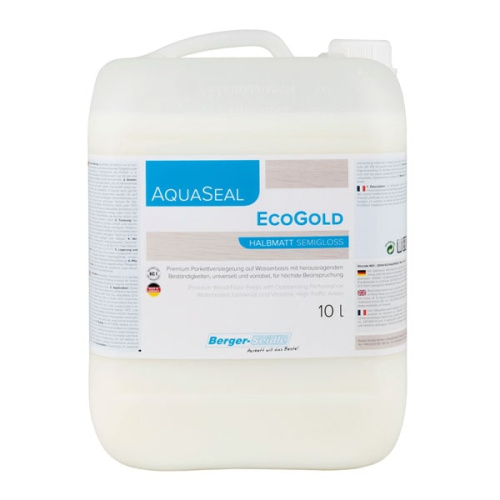 Однокомпонентный акрилово-полиуретановый лак на водной основе «Berger Aqua-Seal EcoGold» фото 2